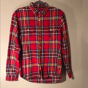 Men’s Plaid Button Down Flannel Shirt